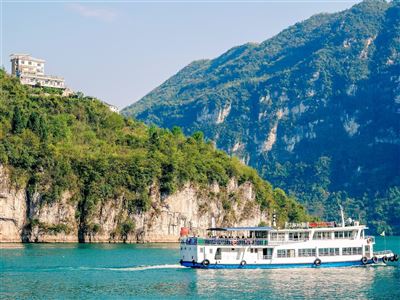 Yangtze River am Aussichtspunkt 3 Schluchten Staudamm